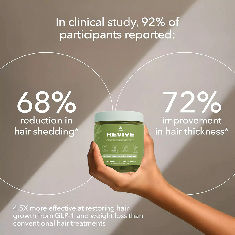 Tindedly Hair Revive Gummies – Support Thicker, Fuller & Healthier-Looking Hair