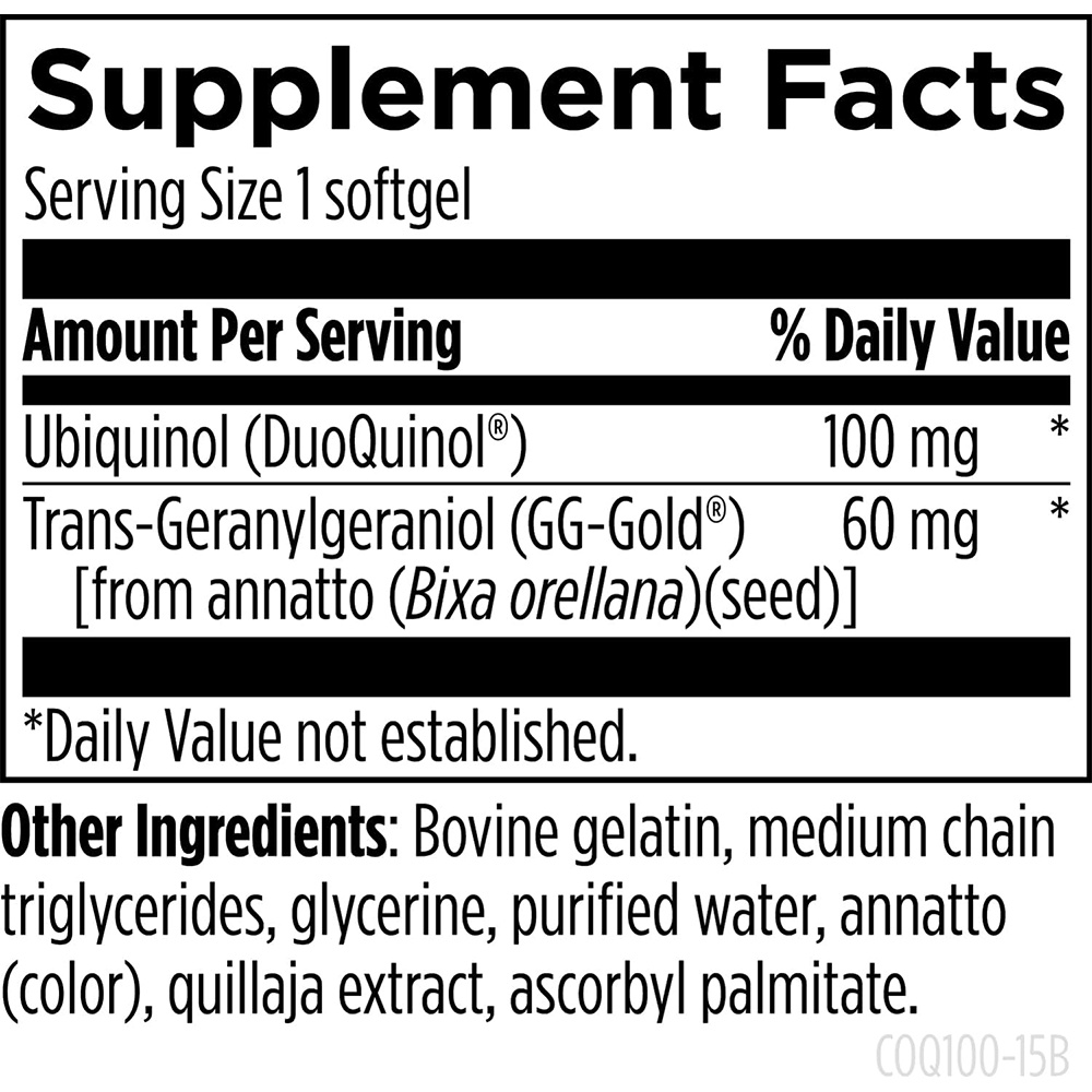 Tindedly™ CoQnol Ubiquinol 100 mg – Boost Energy & Support Heart Health