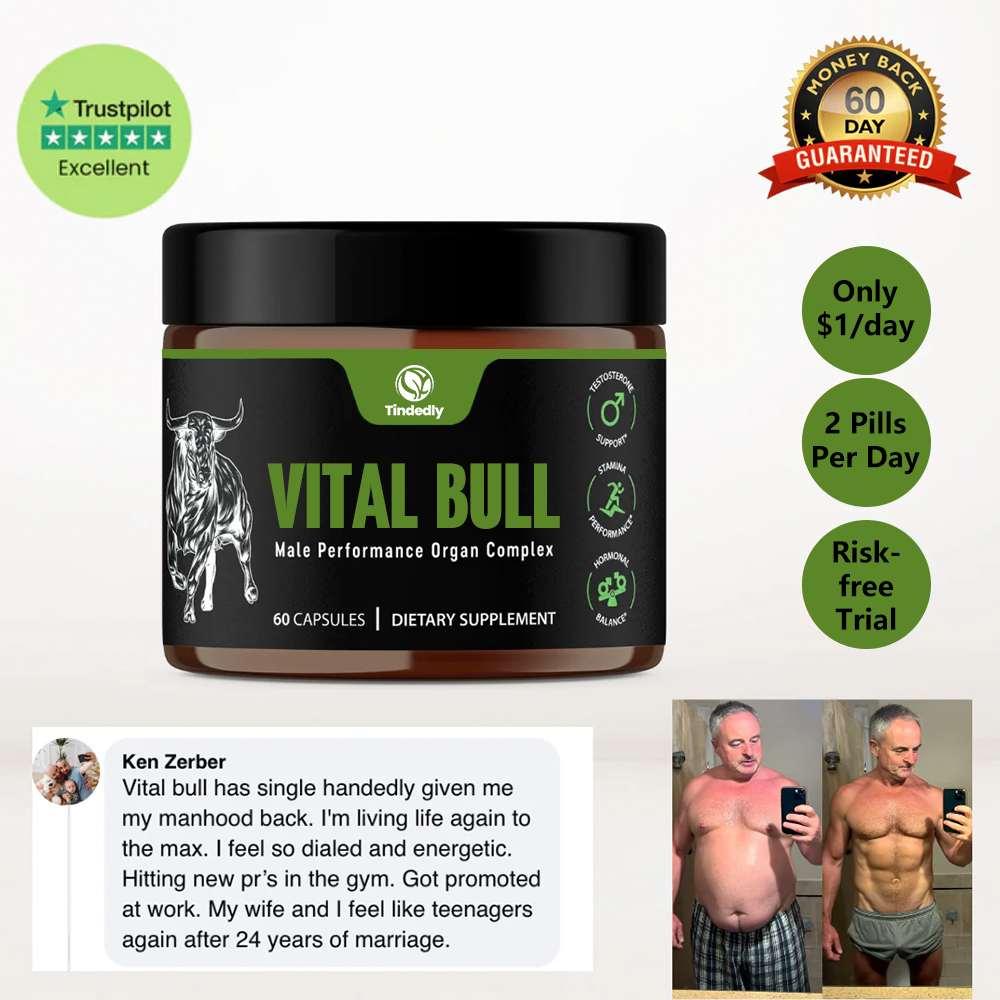 Tindedly Vital Bull — Real Food Nutrition for Male Strength & Energy