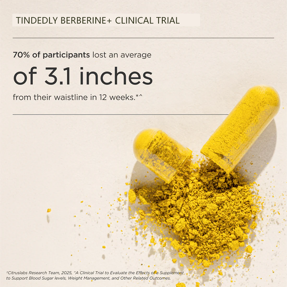 Tindedly Berberine Formula for Healthy Blood Sugar and Metabolic Support