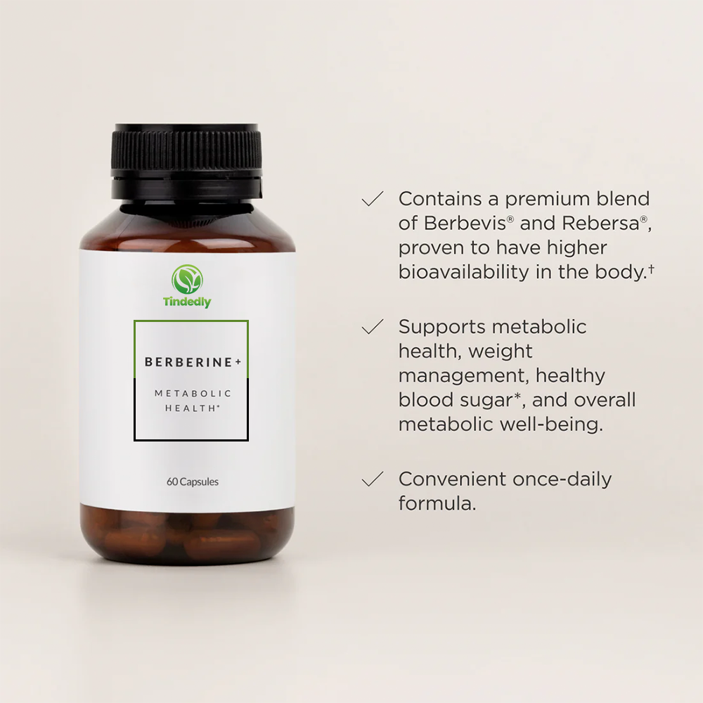 Tindedly Berberine Formula for Healthy Blood Sugar and Metabolic Support