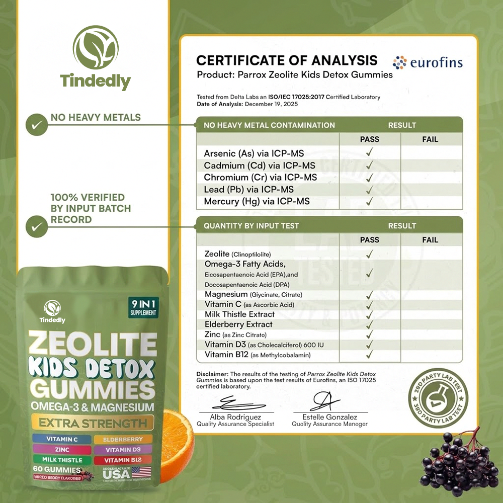 Tindedly™ Kids Daily Detox & Immunity Gummies