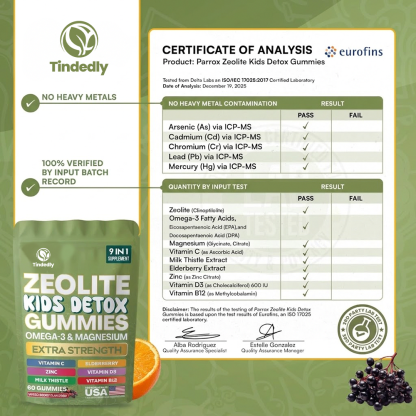 Tindedly™ Kids Daily Detox & Immunity Gummies