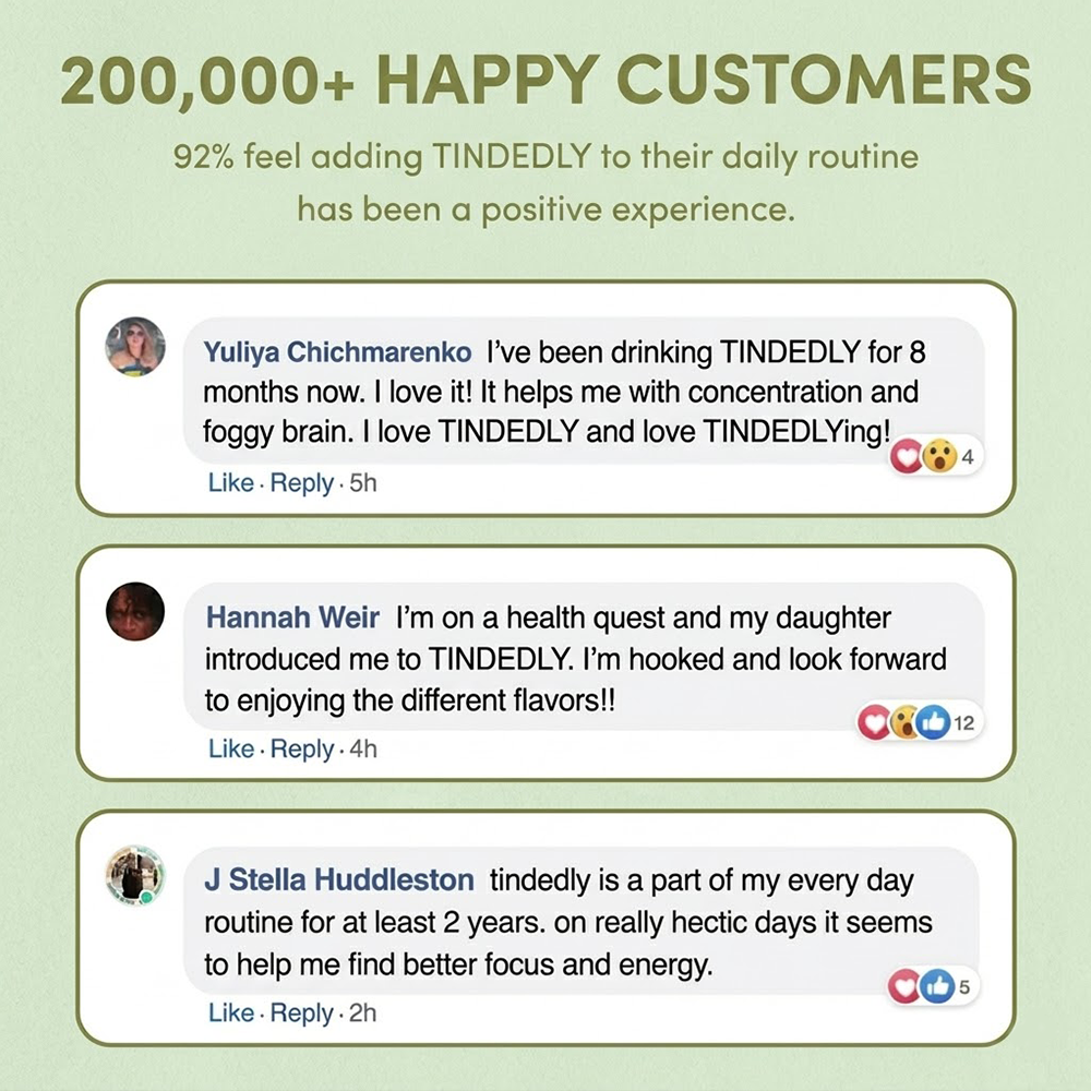 Tindedly™ Mushroom Coffee – Focus, Energy & Immunity in Every Cup