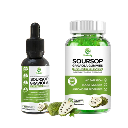 Organic Soursop Liquid Drops and Soursop Gummies Bundle