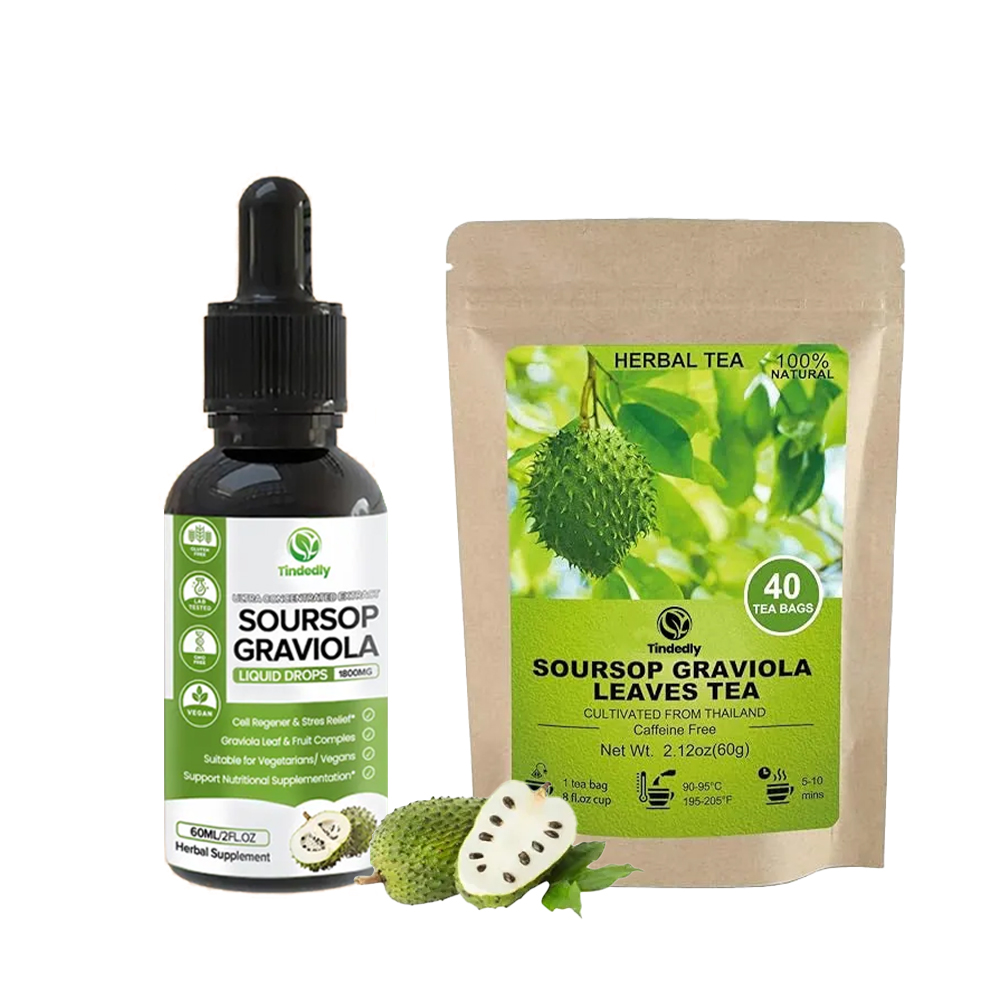 [Copy]Organic Soursop Liquid Drops and Soursop Tea Bundle