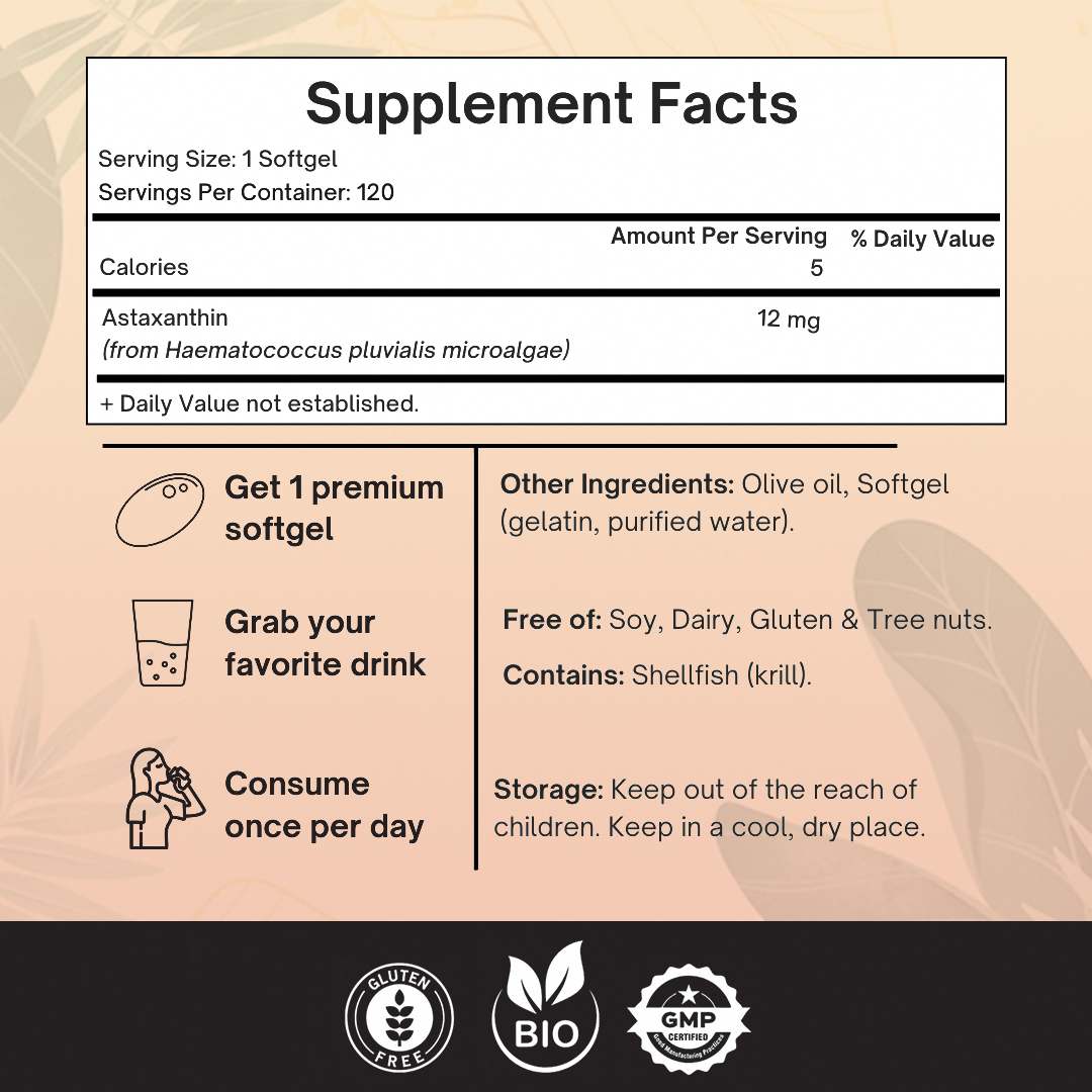Astaxanthin From Microalgae - Triple Strength