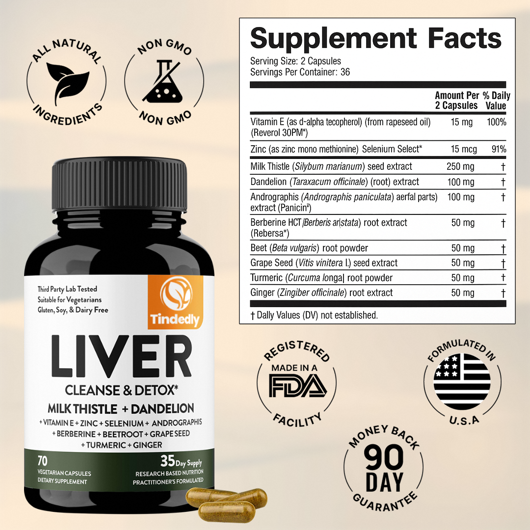 Tindedly's Liver Clean & Detox Support