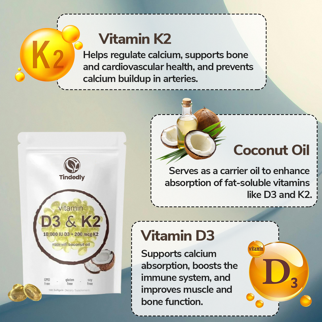 Vitamin D3 + K2 Softgels
