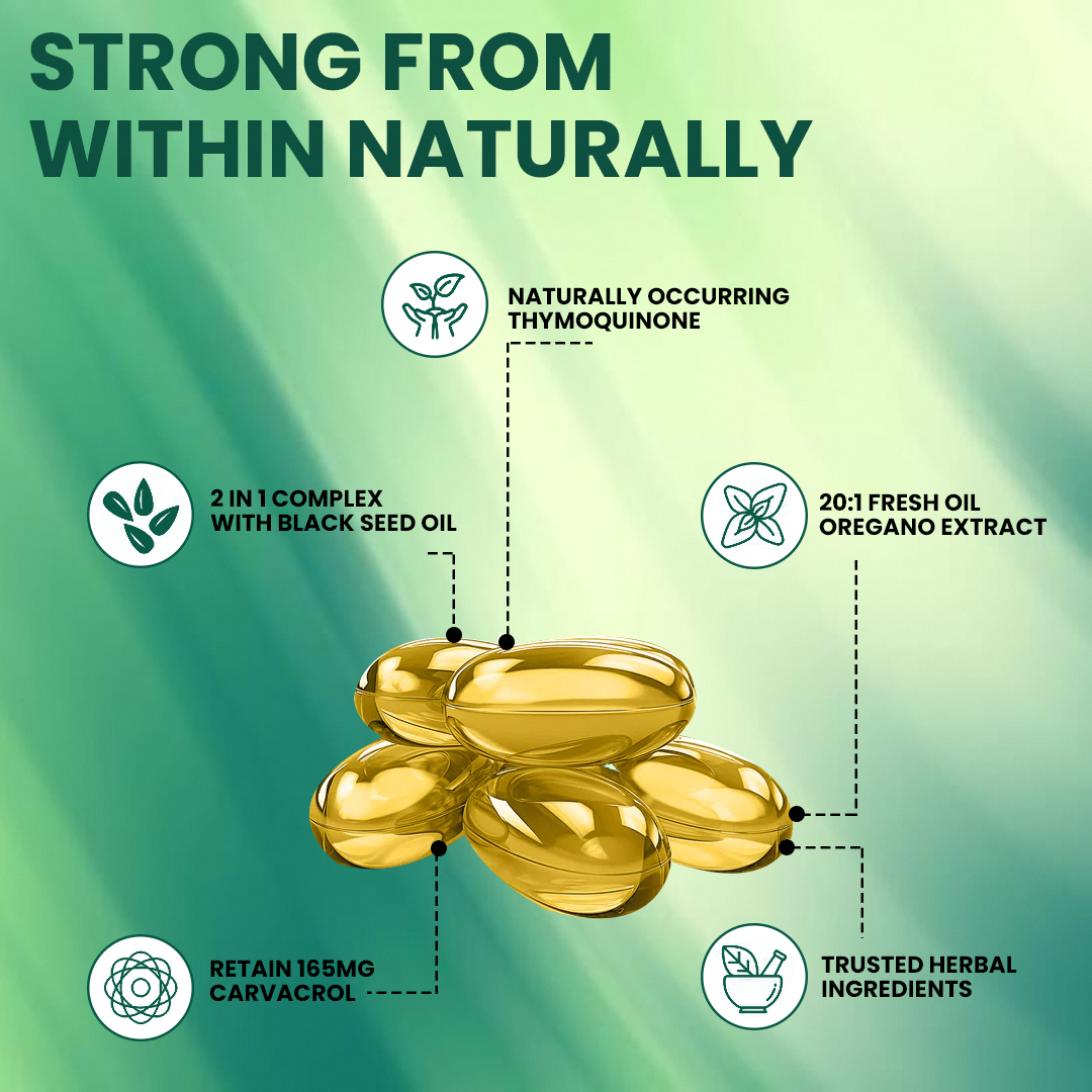 Oil Of Oregano With Black Seed Oil