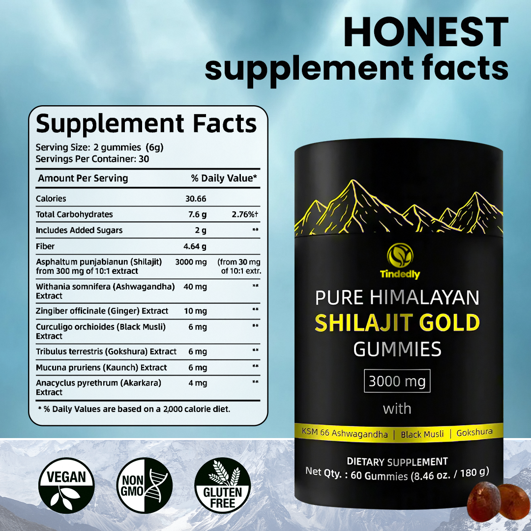 Pure Himalayan Shilajit Gold Gummies