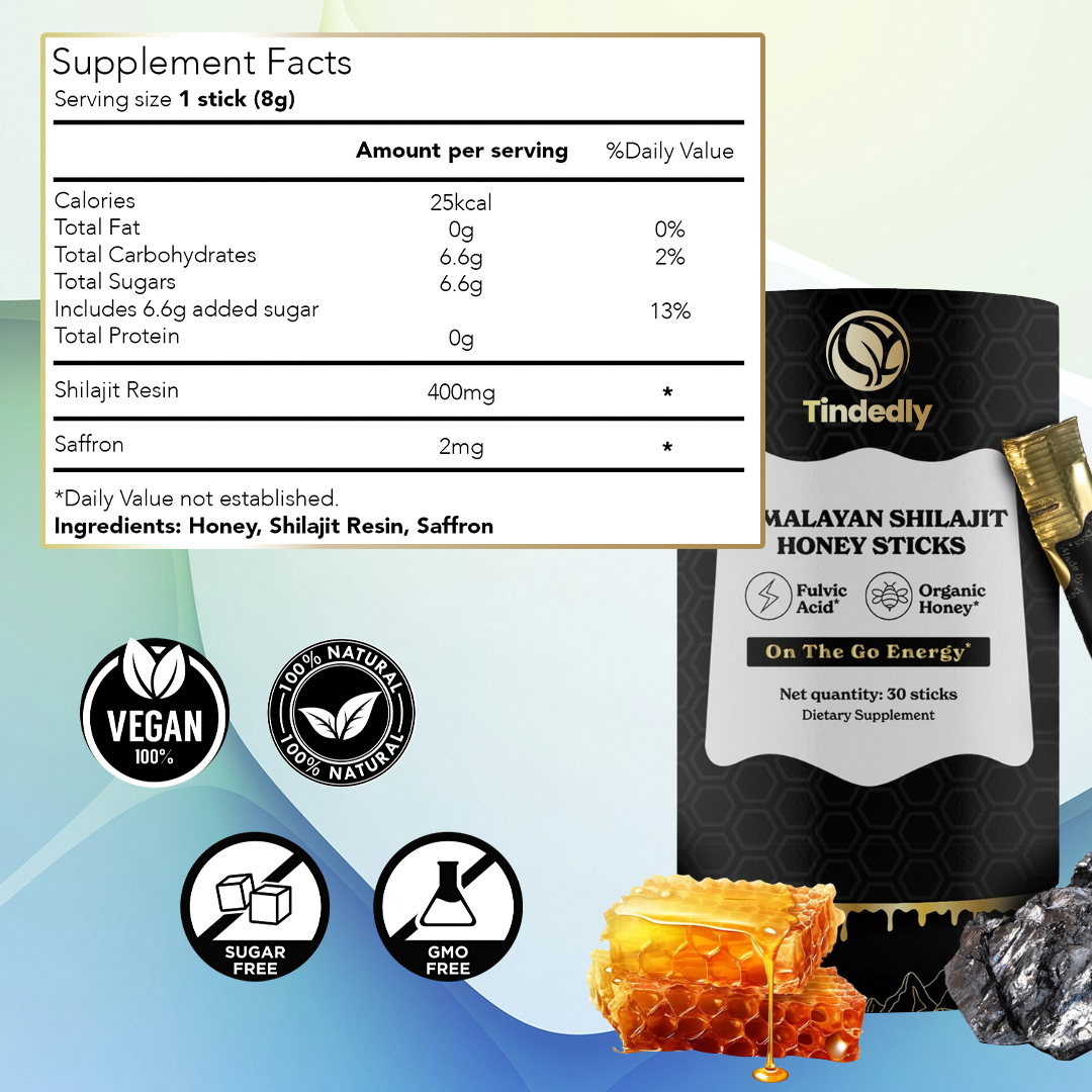 Pure Himalayan Shilajit With Honey Stick