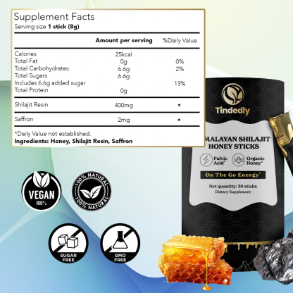 Pure Himalayan Shilajit With Honey Stick 