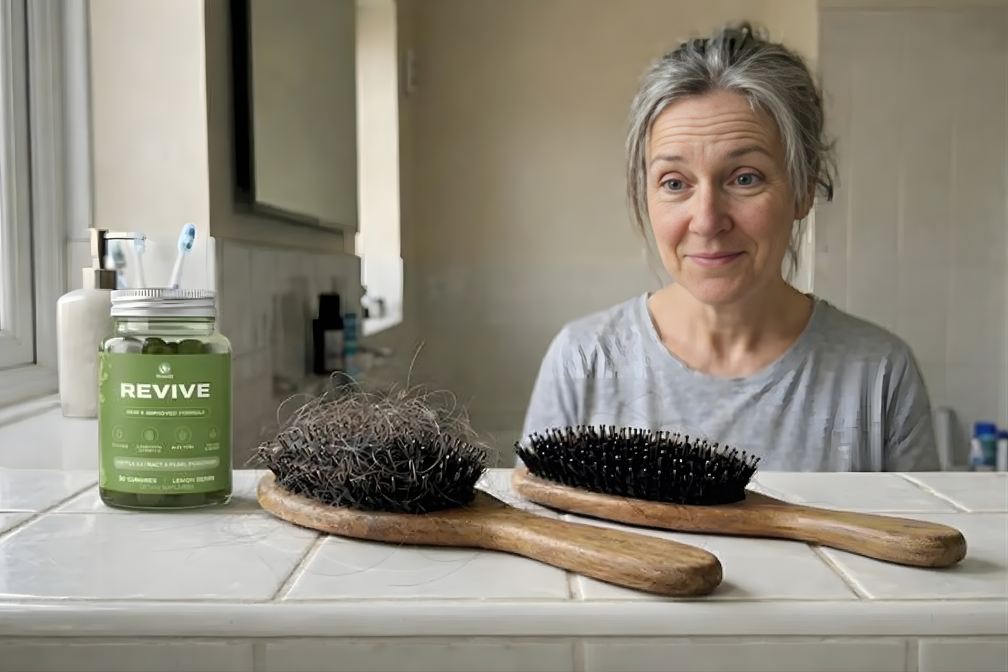 Doctor holding product