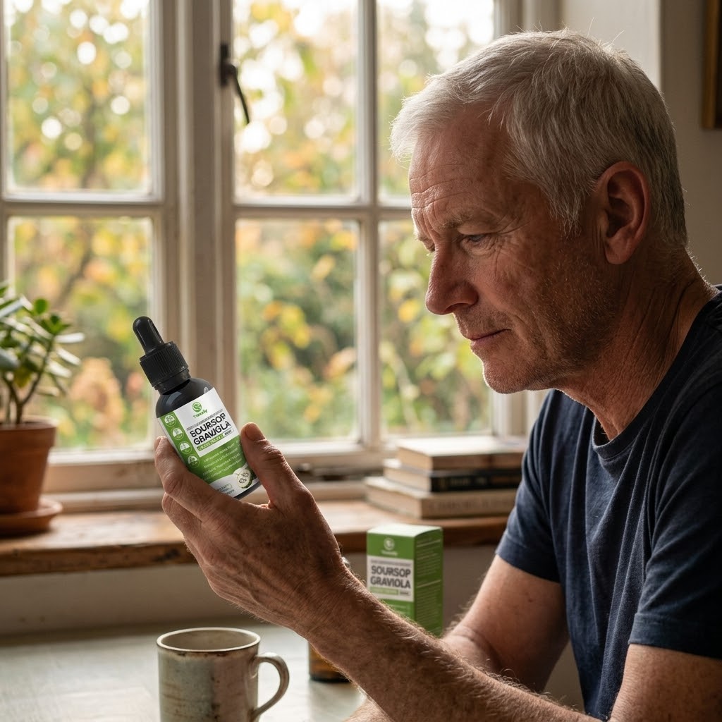 Doctor holding product