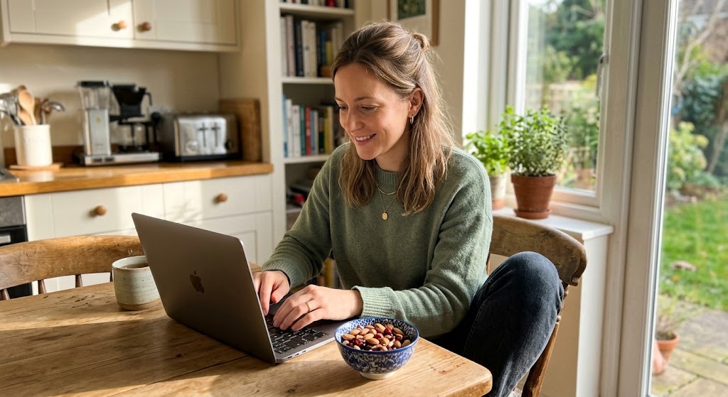 Doctor holding product