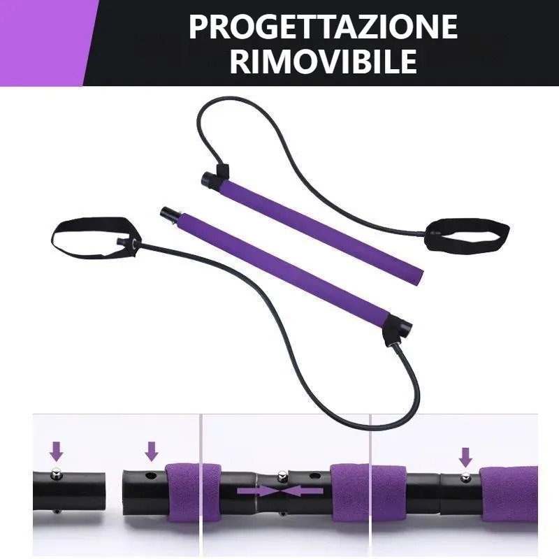 Kit barra Pilates portatile