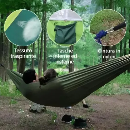 Amaca ultraleggera con zanzariera