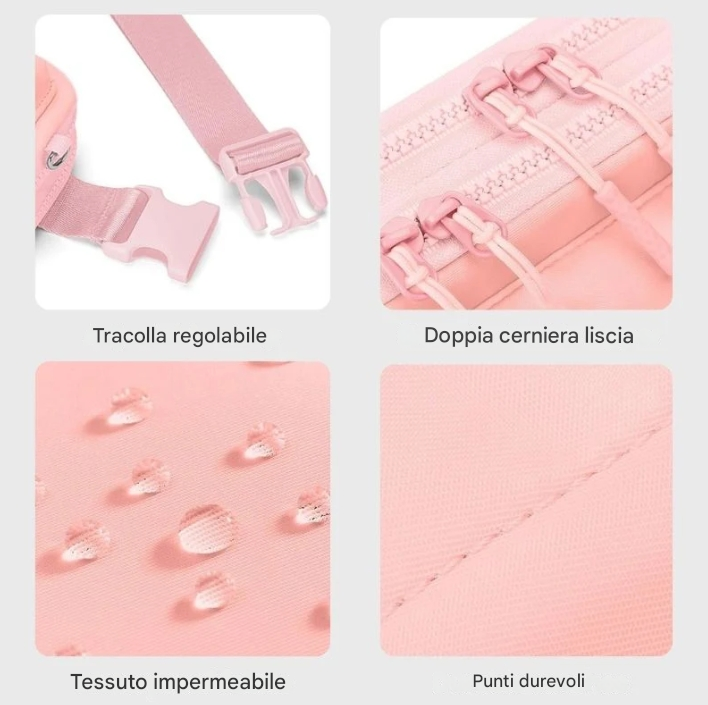 (59% di sconto per 2 pezzi) Borsa a tracolla unisex elegante e portatile
