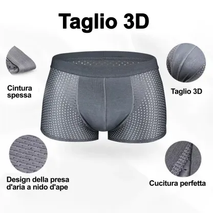 Boxer traspirante in seta ghiacciata da uomo