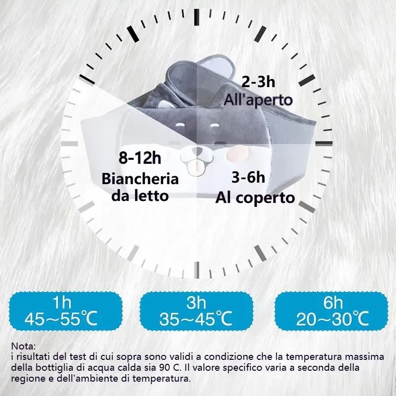 🔥Cintura per borsa dell'acqua calda ricaricabile in peluche🔥