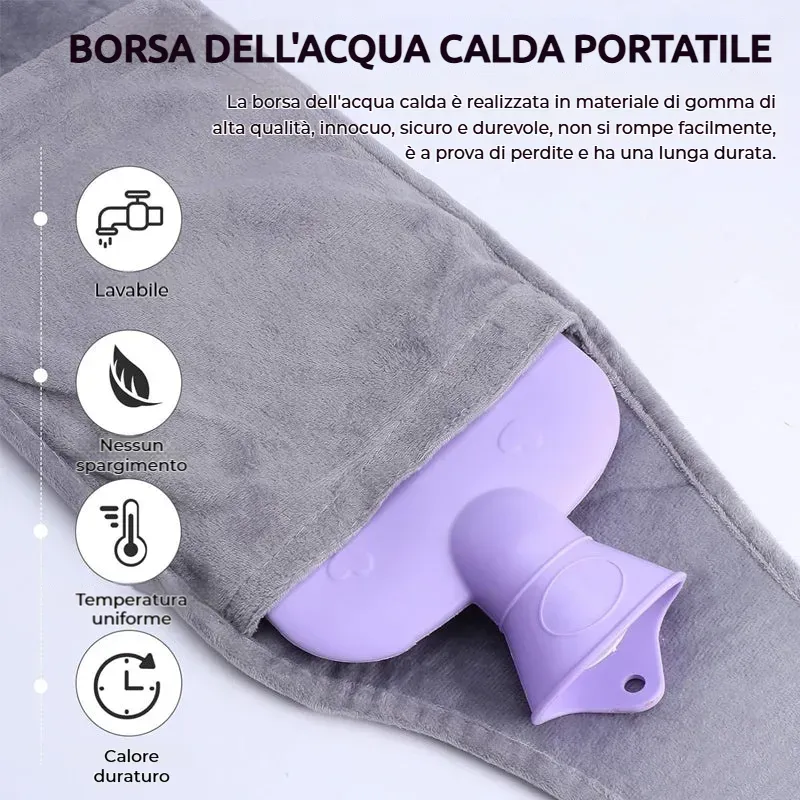 🔥Cintura per borsa dell'acqua calda ricaricabile in peluche🔥