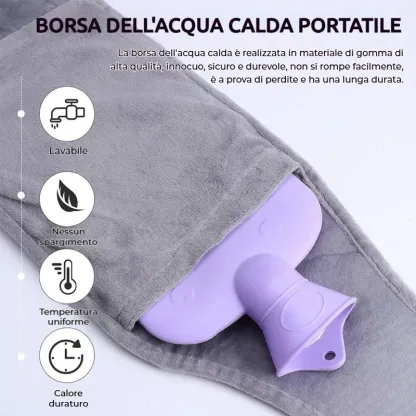 🔥Cintura per borsa dell'acqua calda ricaricabile in peluche🔥