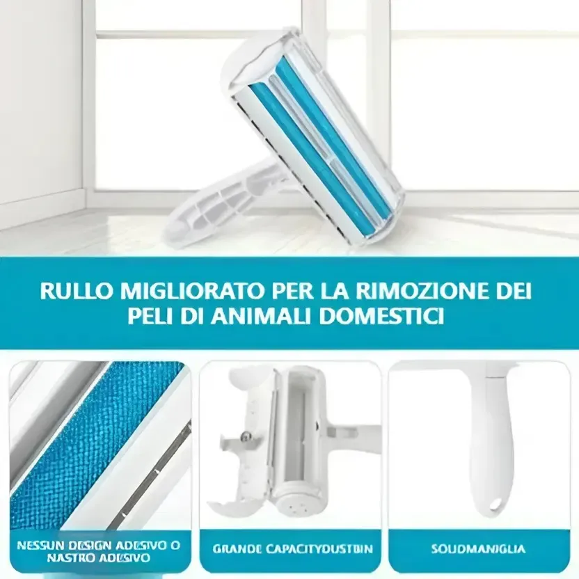 Perfetto per rimuovere i peli degli animali domestici