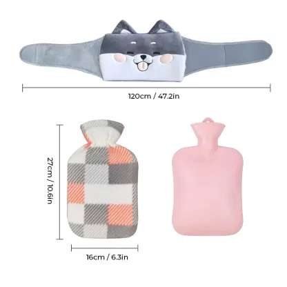 🔥Cintura per borsa dell'acqua calda ricaricabile in peluche🔥