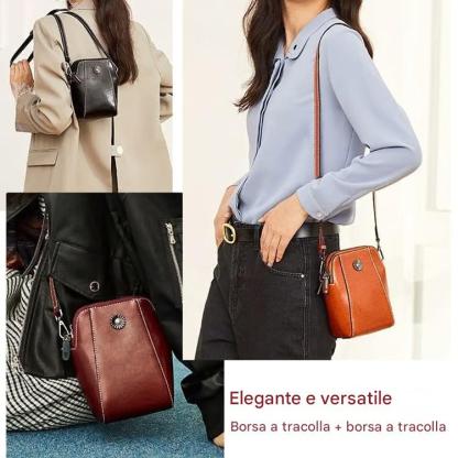 ❄️Promozione a tempo limitato - 49% DI SCONTO - 👜Borsa a tracolla versatile retrò in morbida pelle