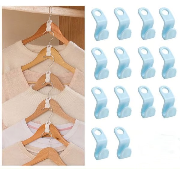 Ganci di collegamento per grucce salvaspazio