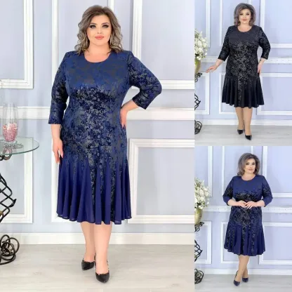 👗🎉【S-5XL】2025 nuova gonna svasata nobile e alla moda