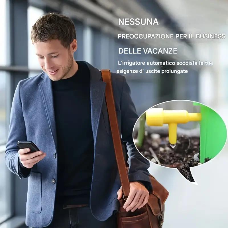 30 gocciolatore automatico per irrigazione, ugello per irrigazione a rilascio lento regolabile, dispositivo per irrigazione di piante in plastica con valvola di controllo, adatto per uso esterno e per le vacanze, colori casuali