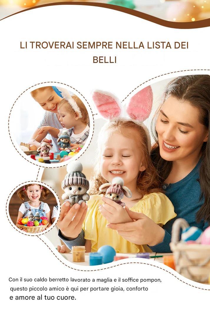 💖Grande vendita: 49% di sconto🔥Mini coniglietto fatto a mano, regalo carino🐇🎁