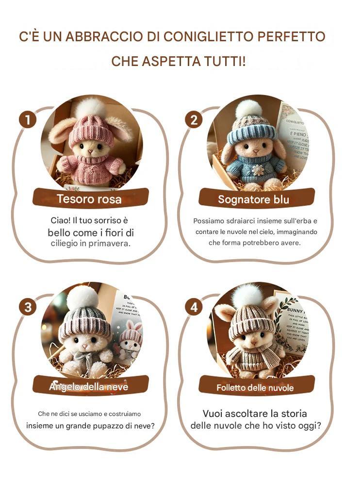 💖Grande vendita: 49% di sconto🔥Mini coniglietto fatto a mano, regalo carino🐇🎁