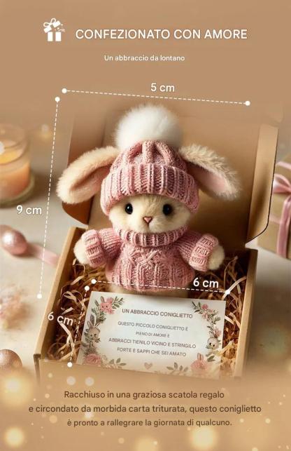 💖Grande vendita: 49% di sconto🔥Mini coniglietto fatto a mano, regalo carino🐇🎁