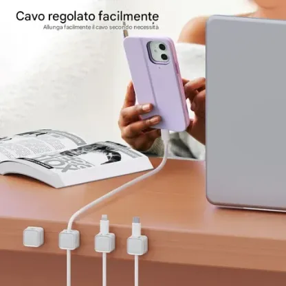 Supporto magnetico per cavo di ricarica