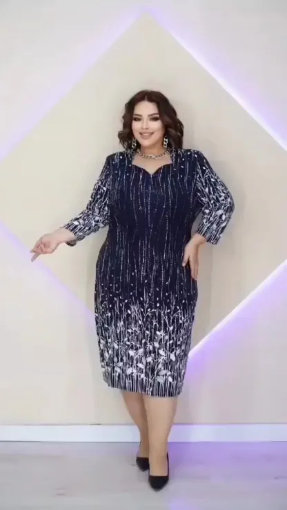 【🏆️ Saldi imperdibili】👑🌷 【S-5XL】 2025 nuovo elegante abito stampato