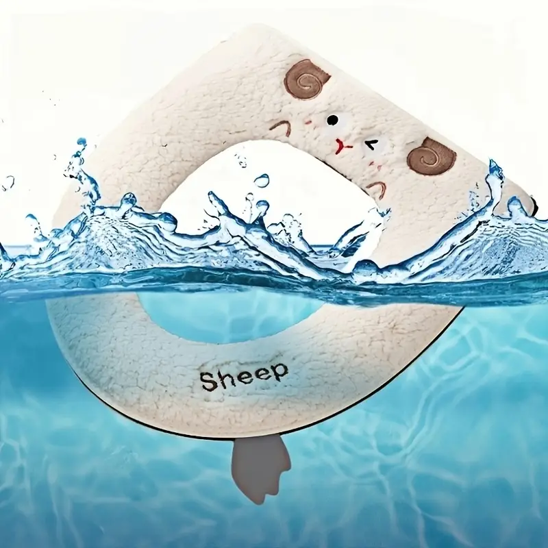 toilet cushion seat cushion household toilet mat toilet cover mat winter thickened toilet sleeve toilet ring mat washable,universal toilet seat for  ，cute lamb toilet seat cushion, suitable for home and hotel use 详情 5