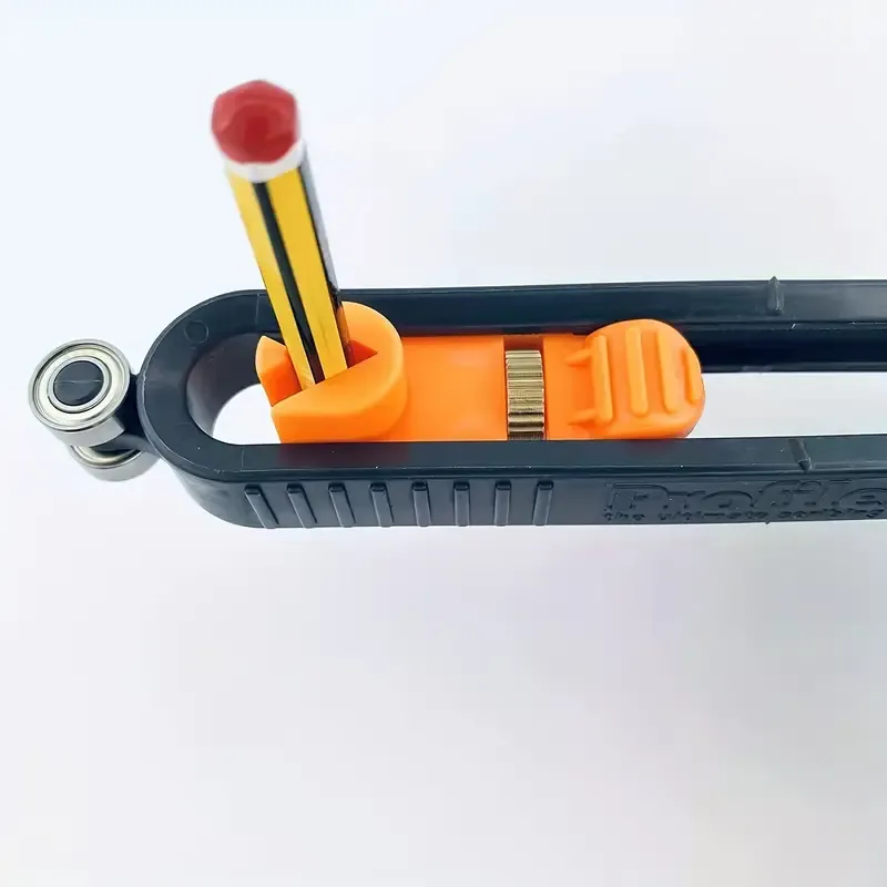 Set di strumenti di misurazione precisi per la lavorazione del legno: tracciatore di contorni con blocco e curva ad arco irregolare regolabile!