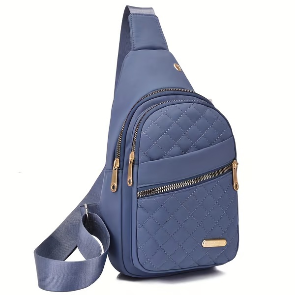 Borsa a tracolla casual alla moda da donna, tinta unita