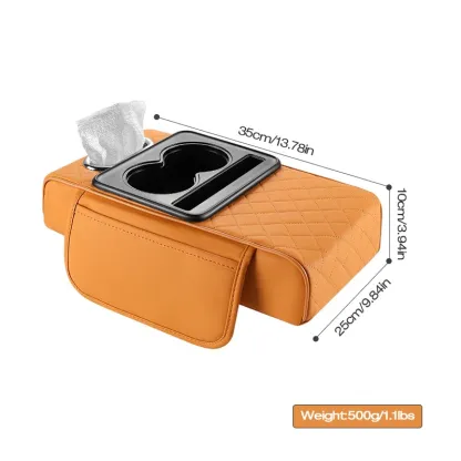 Nuovo bracciolo multifunzionale per auto, porta fazzoletti, portabicchieri, porta bevande, universale