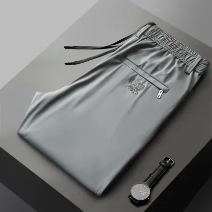 【40-115 kg】🔥【Acquista 1 e ricevi 1 gratis】 Pantaloni elasticizzati in seta ghiacciata, nuovi per la primavera e l'estate 2025