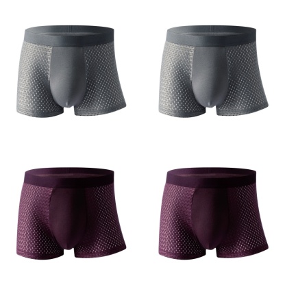 (4 pezzi) Boxer in bambù - Comfort per tutto il giorno