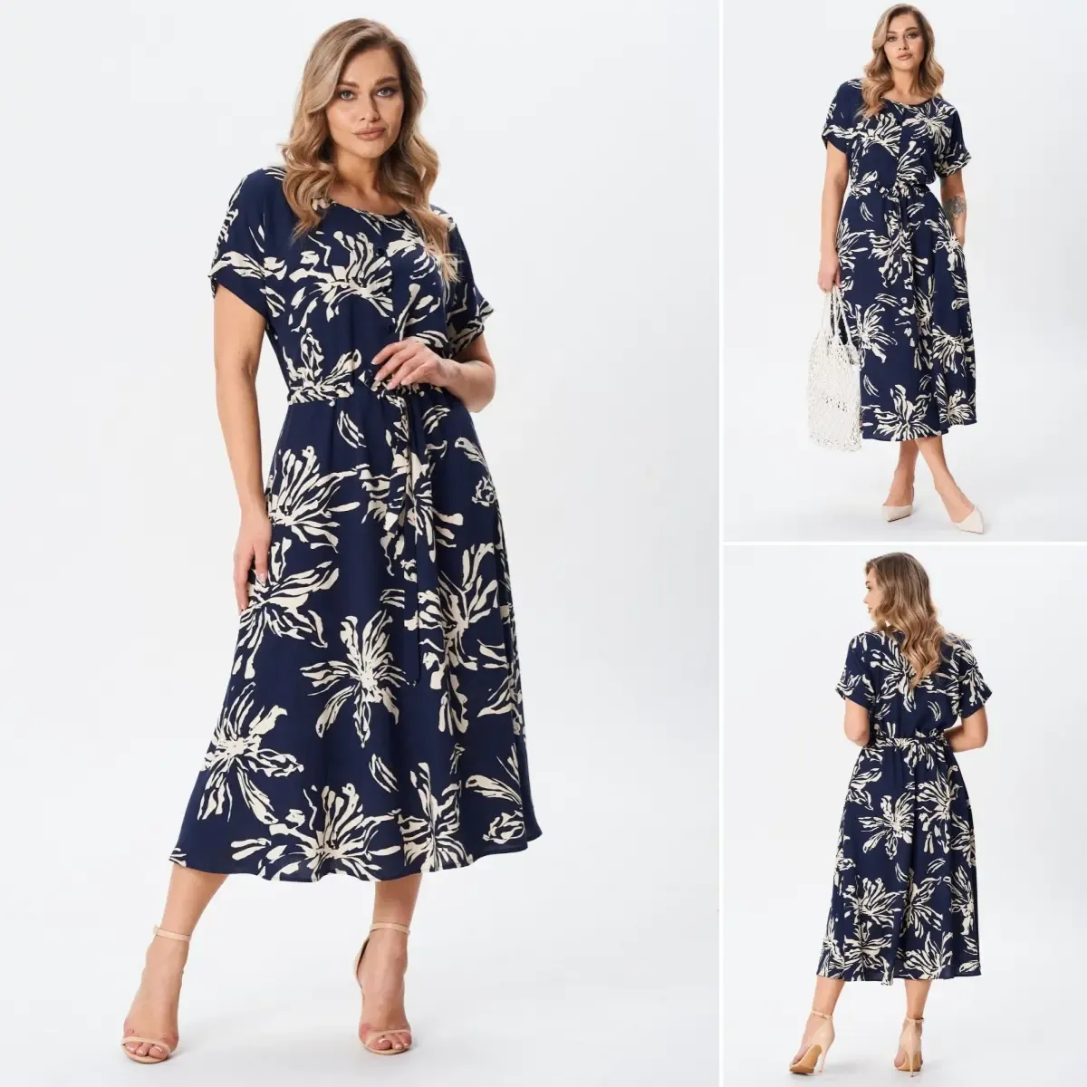 [S-5XL] Abito largo in cotone di grandi dimensioni - comodo, traspirante, perfetto per l'estate