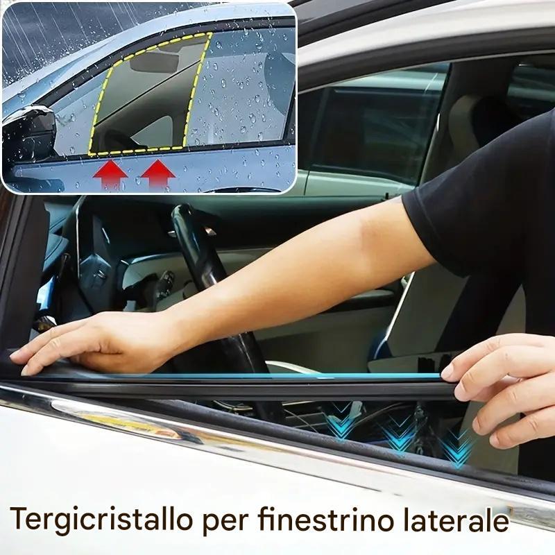 Tergicristalli laterali per auto: rimuovono pioggia, nebbia, visione chiara, adatti per finestrini conducente e passeggero, universali