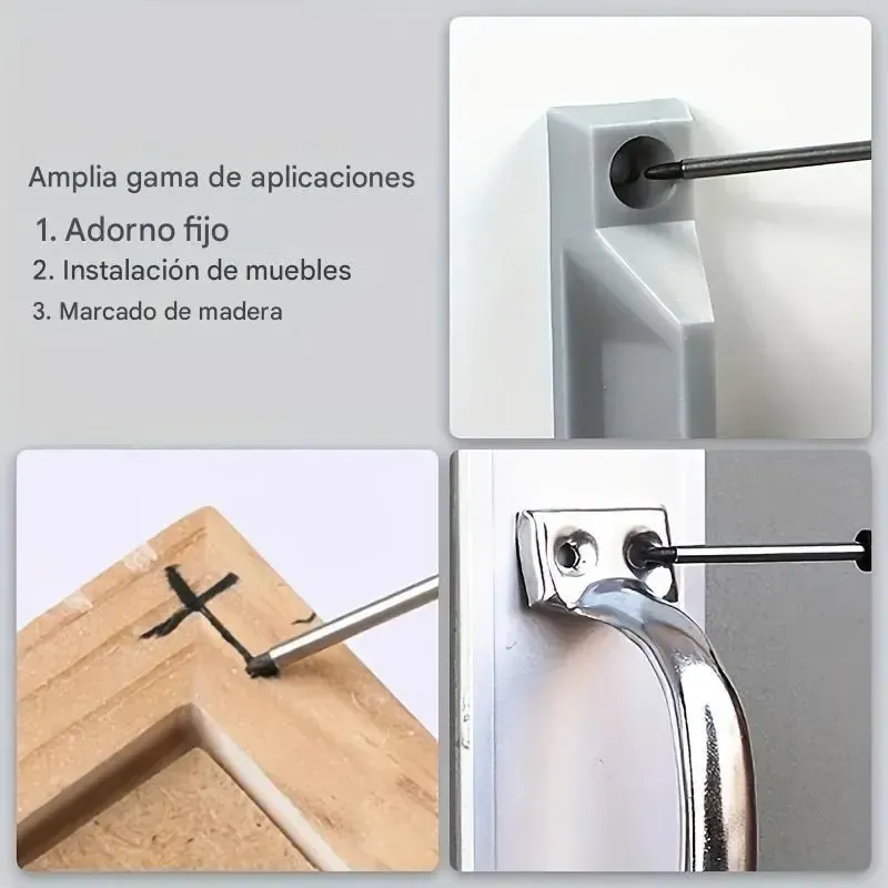 Marcador de punta de 20 mm de largo para agujeros profundos, marcador especial a base de aceite para carpintería, adecuado para cerámica, instalación de baños, fijación decorativa y marcado de madera.