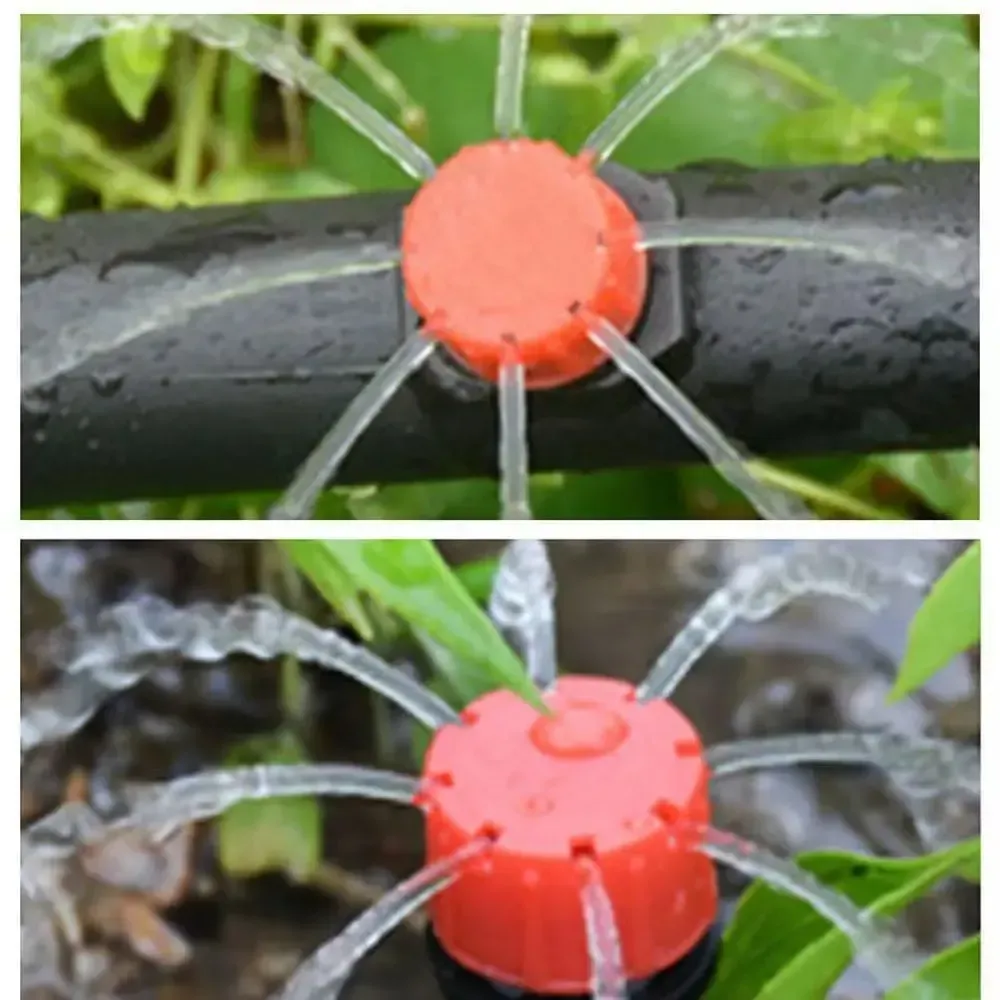 【Acquista 100 e ricevi 100 gratis】【50/100/150/200 pezzi】Irrigatore per irrigazione a flusso d'acqua regolabile a 8 fori