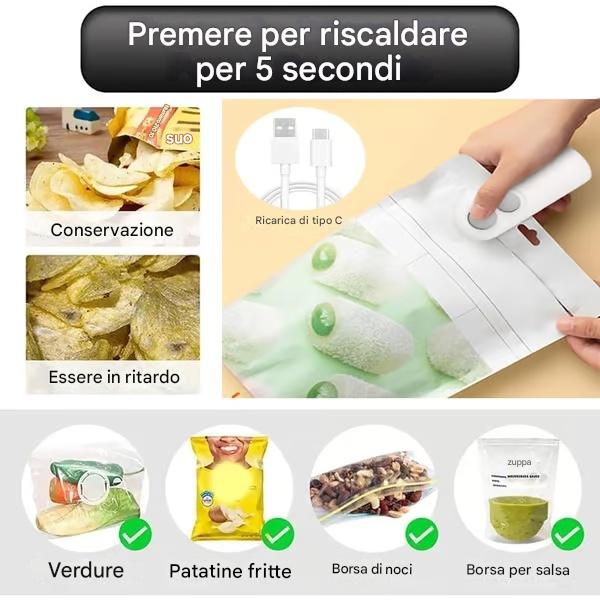 🔥Mini macchina sigillatrice per sacchetti migliorata