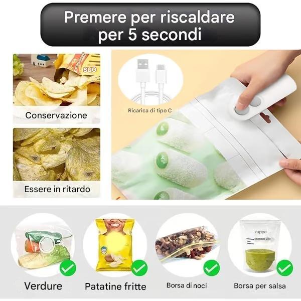 🔥Mini macchina sigillatrice per sacchetti migliorata